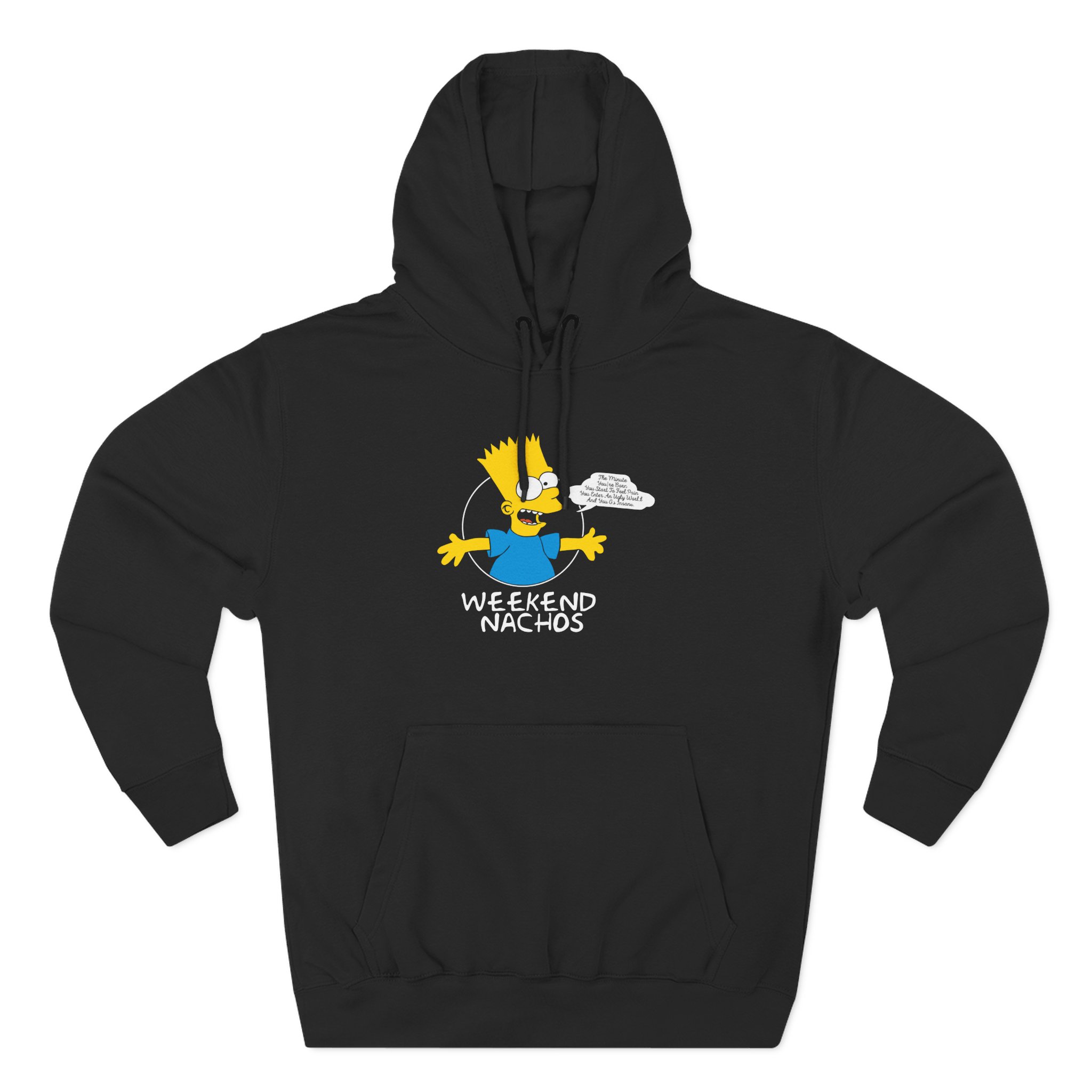 Weekend Nachos Three-Panel Fleece Hoodie