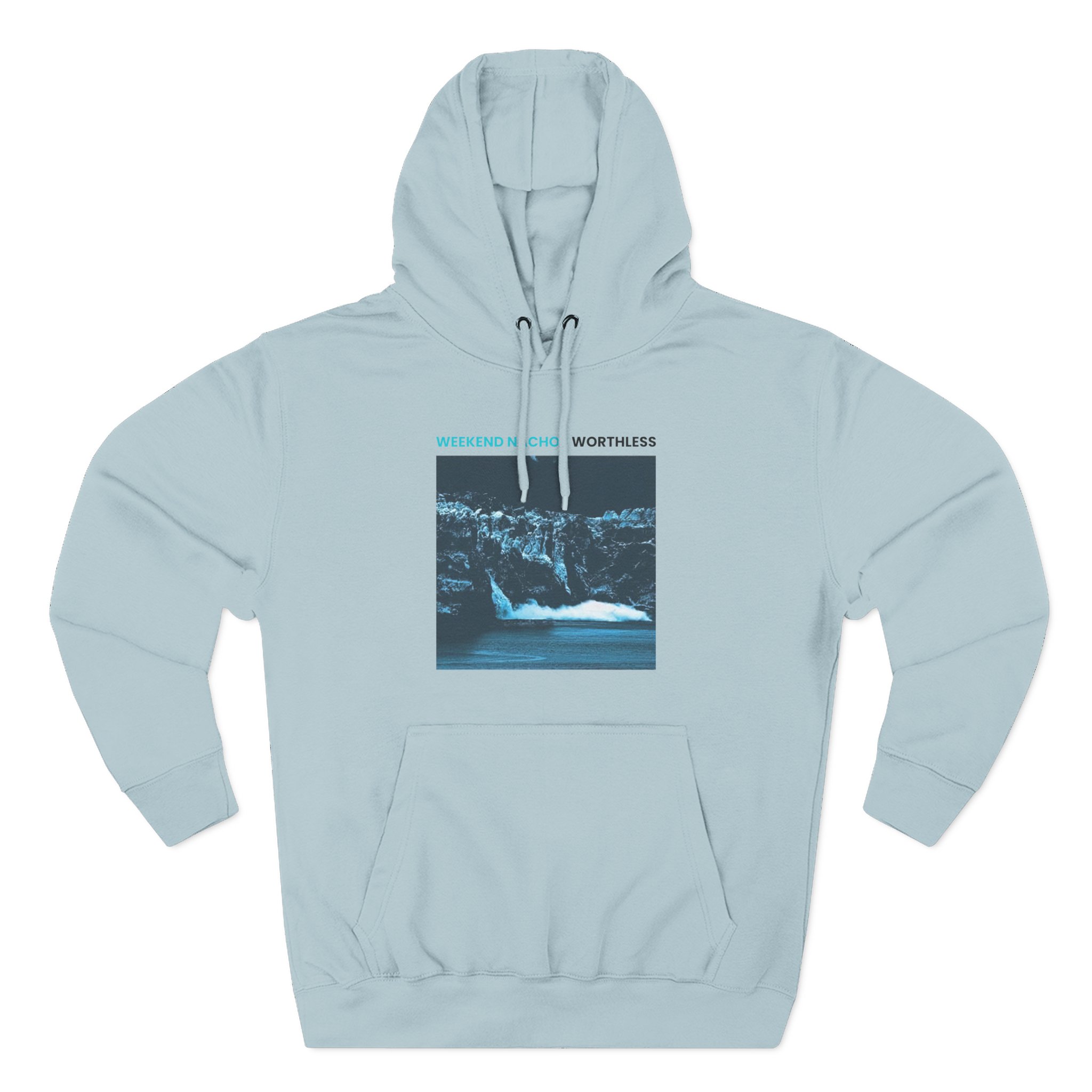 Weekend Nachos Weekend Nachos Worthless Three-Panel Fleece Hoodie - Image 9
