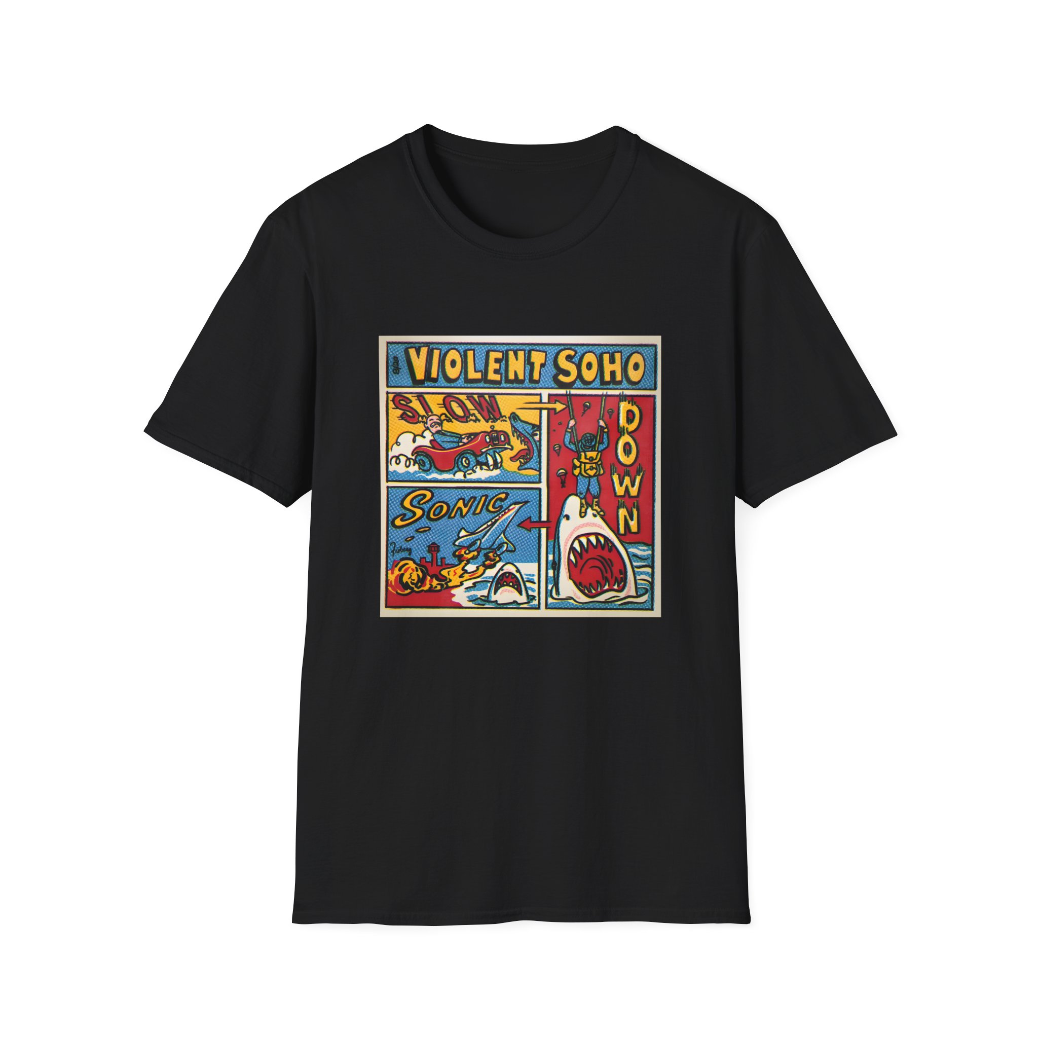 Violent Soho Slow Down Sonic Unisex Softstyle T-shirt