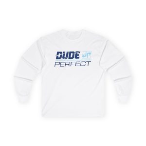 Dude Perfect Slash Wordmark Unisex Ultra Cotton Long Sleeve Tee