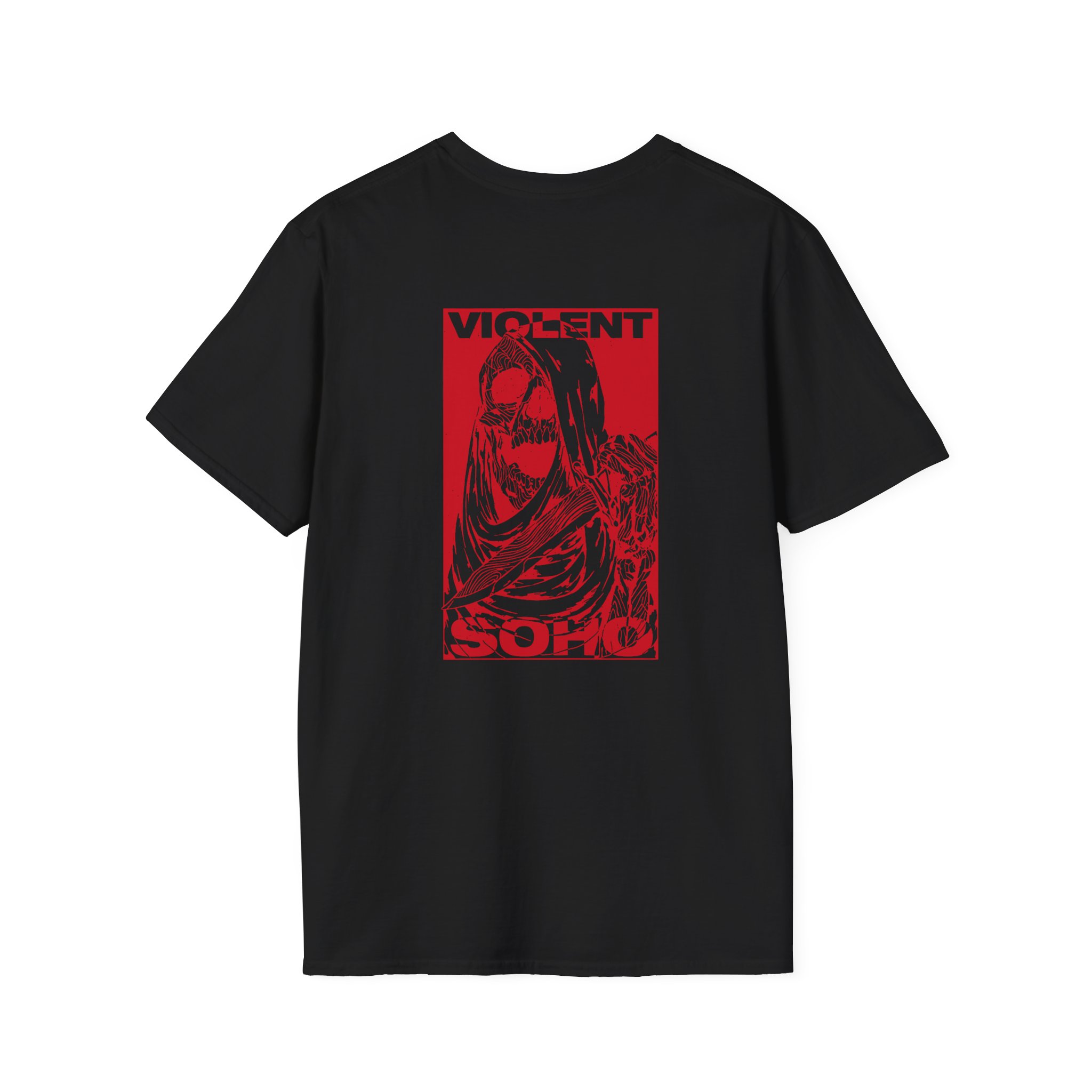 Violent Soho Skull Unisex Softstyle T-shirt - Image 2