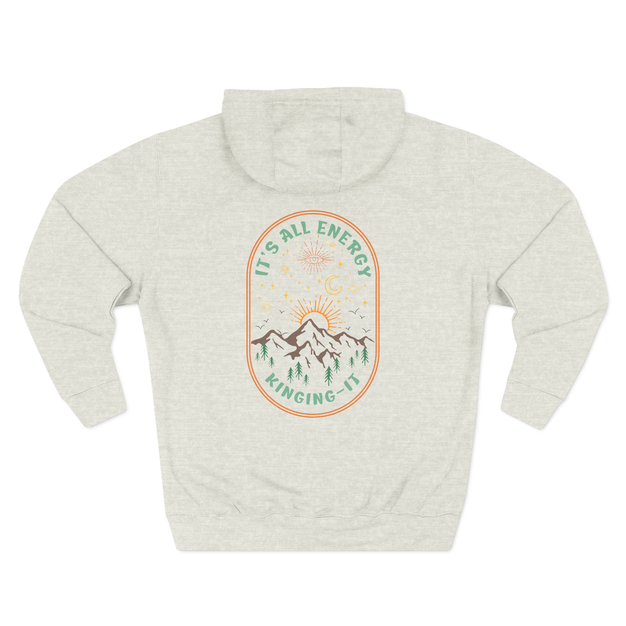 Kinging It It's All Energy Three-panel Fleece Hoodie - Image 10