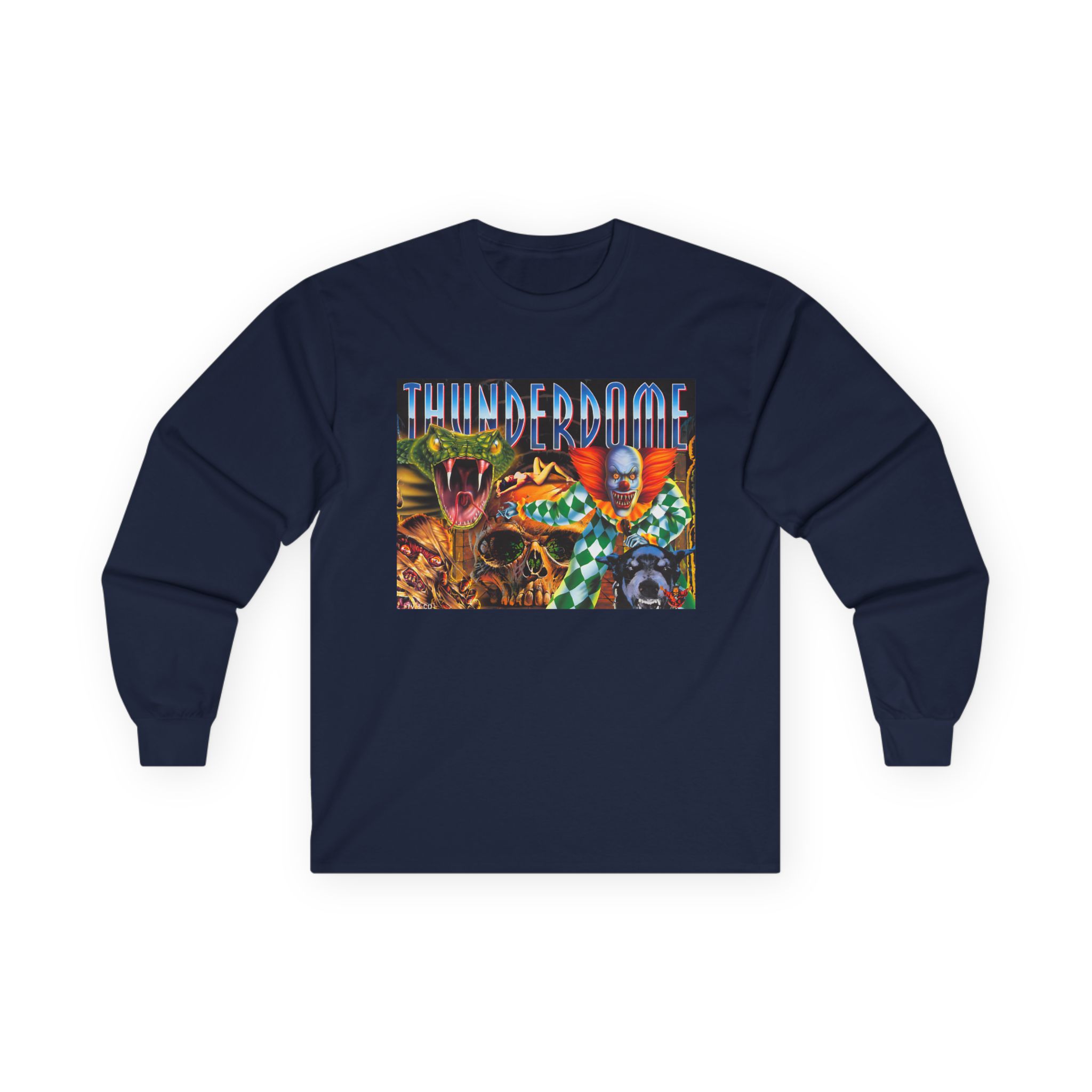 Thunderdome Hardcore Will Never Die Unisex Ultra Cotton Long Sleeve Tee - Image 3