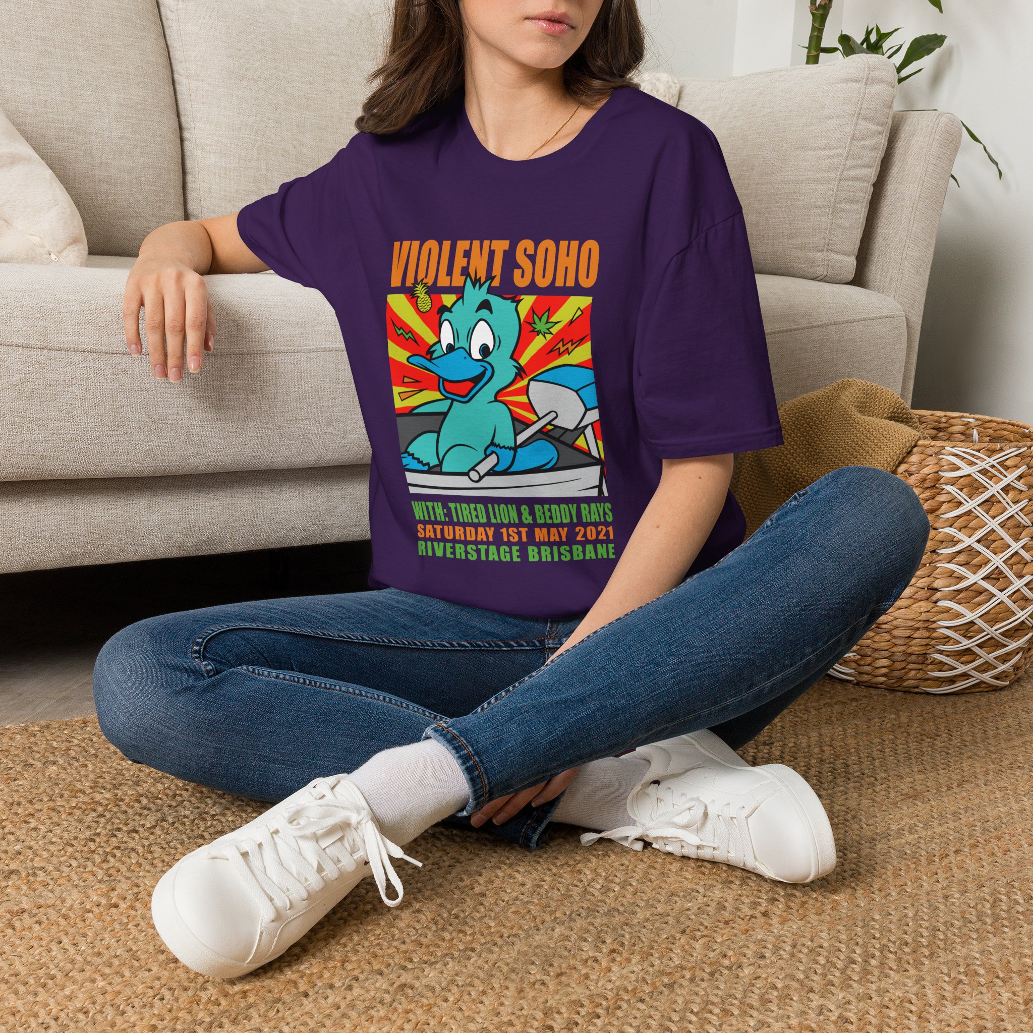 Violent Soho Event Poster Unisex Softstyle T-shirt - Image 30