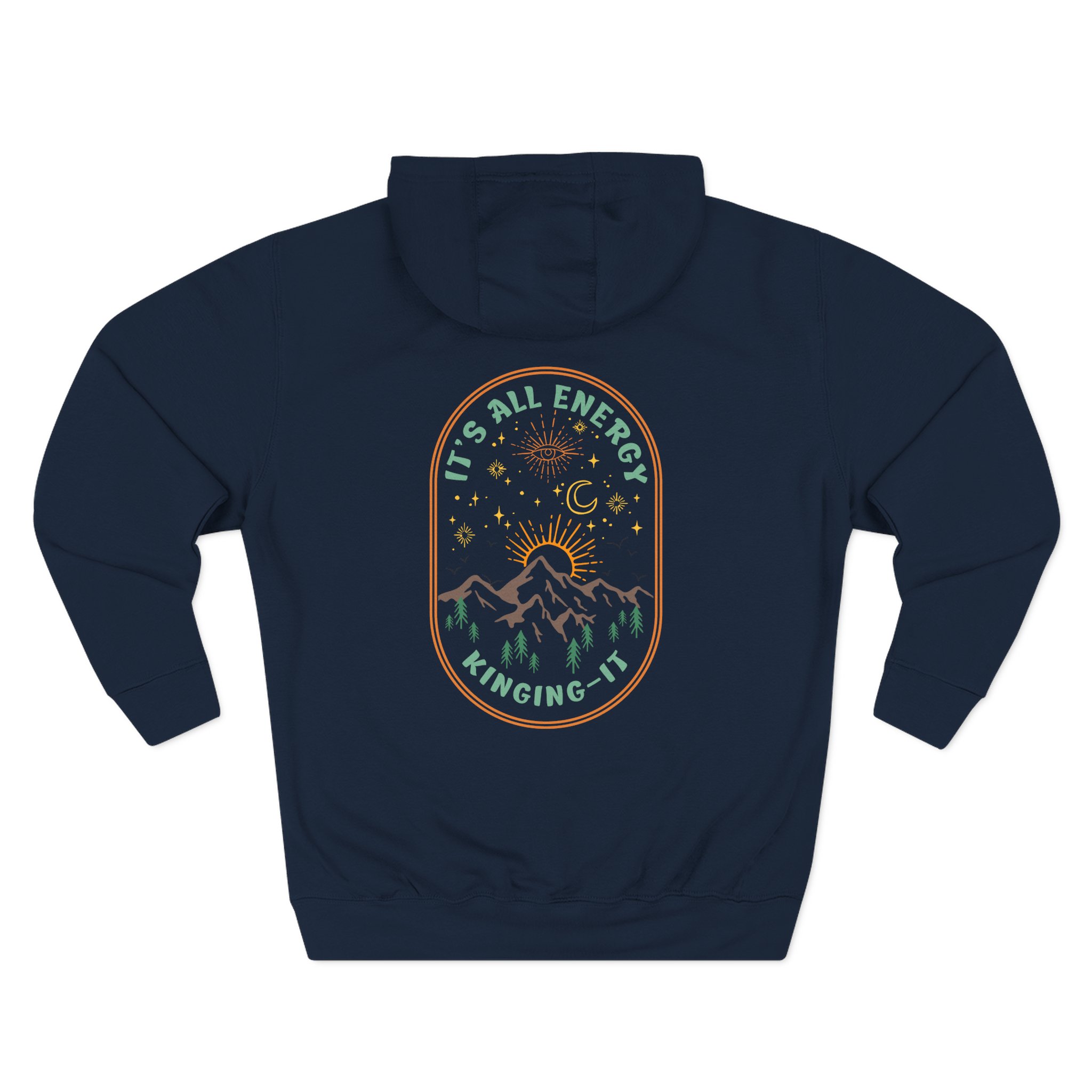 Kinging It It's All Energy Three-panel Fleece Hoodie - Image 14