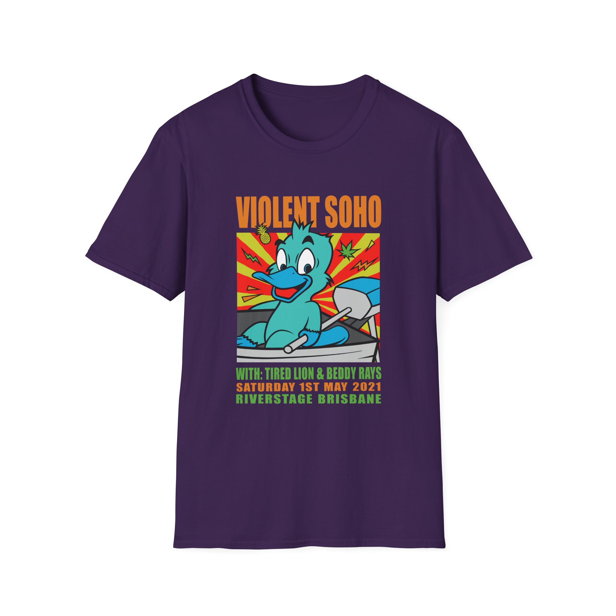 Violent Soho Event Poster Unisex Softstyle T-shirt - Image 31