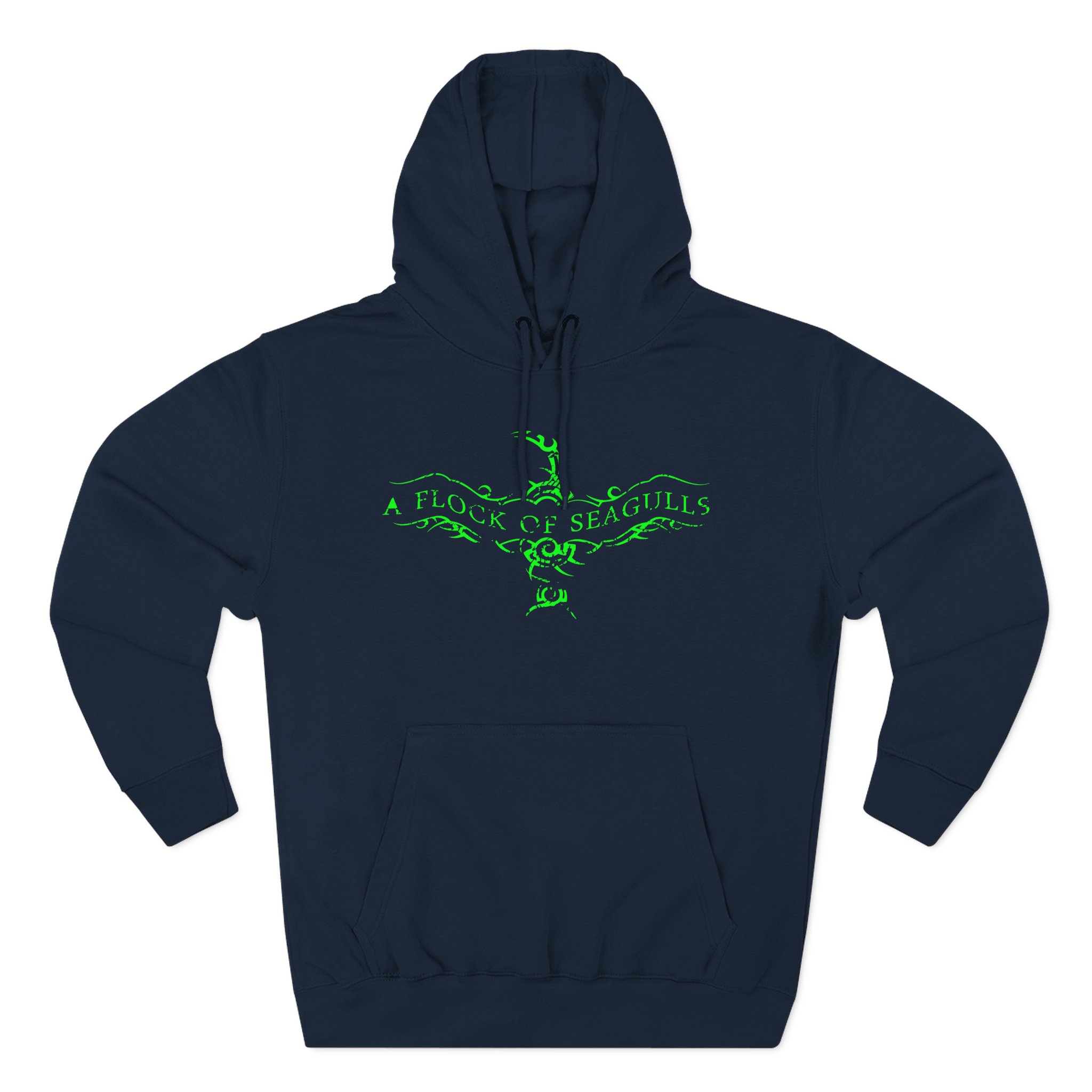 A Flock of Seagulls Logo Three-Panel Fleece Hoodie - Image 5
