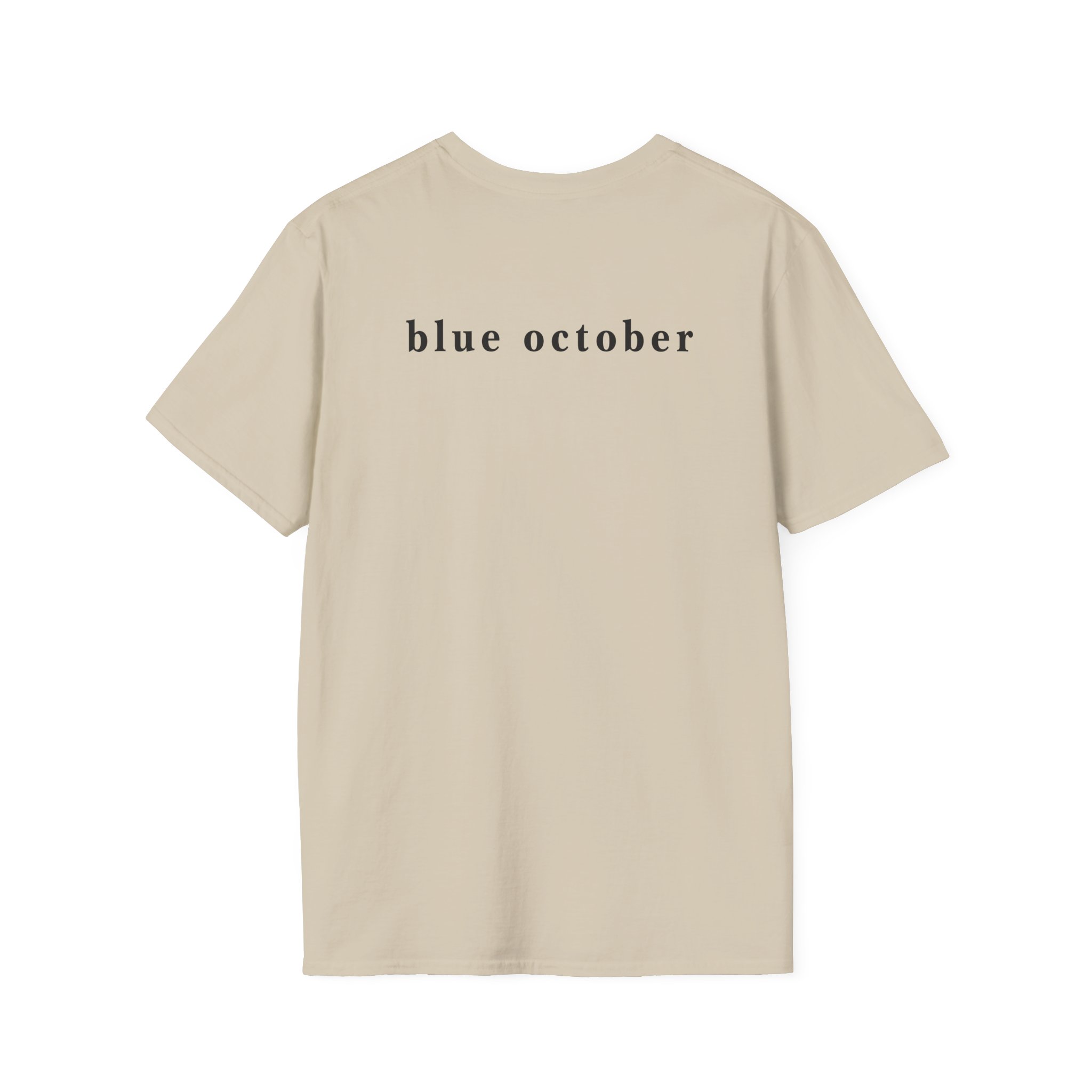 Blue October Big Rose Unisex Softstyle T-Shirt - Image 6