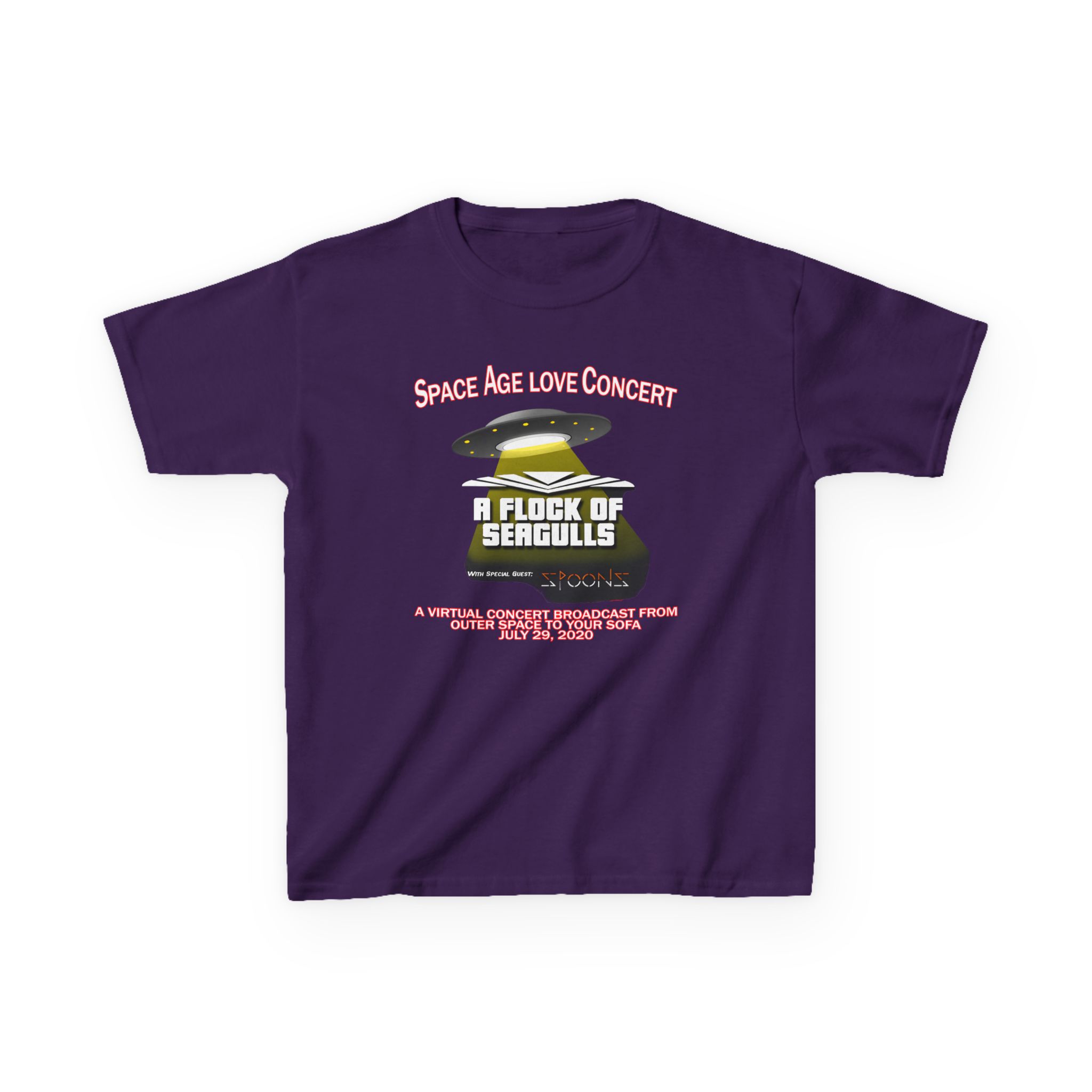 Kids A Flock of Seagulls Space Age Love Concert Heavy Cotton™ Tee - Image 9